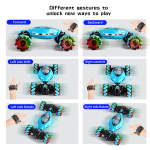 Çocuk RC Stunt araba ile 360 derece Rolling el jest uzaktan kumanda büküm izlemek için araba hareket - Product Image 5