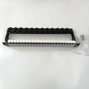 高密度1U 48端口非屏蔽UTP Cat6无连接接线板，带RJ45梯形插孔 - Product Image 3