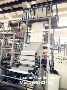 LDPE HDPE PE吹膜机机器制造塑料袋薄膜 - Product Image 2