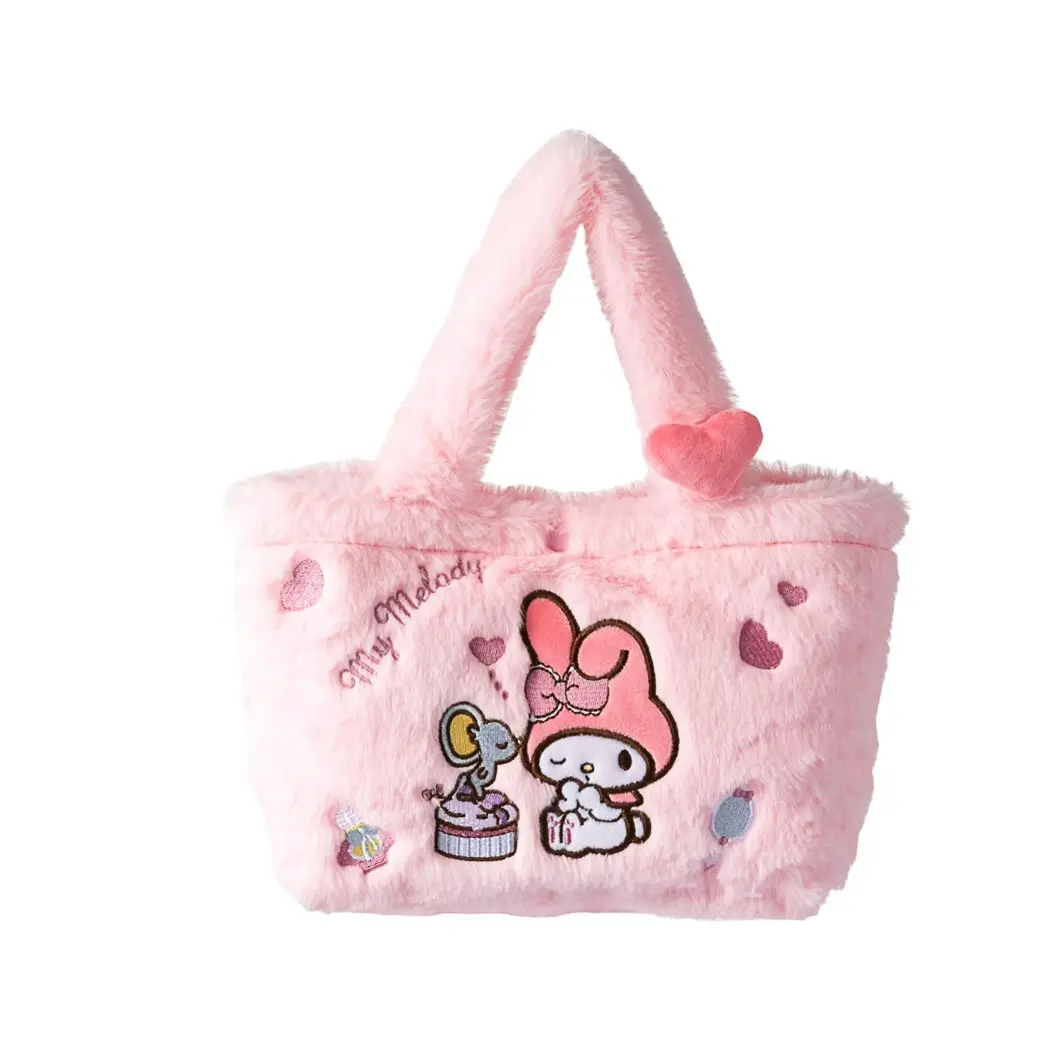 Kawaii Anime Kuromi My Melody Cinnamoroll Cartoon Plush Toy Backpacks Cute Sanrio Plush Dolls For Gift plush bag
