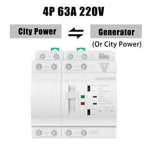 ミニ2P 4P 400V 63Aデュアルパワー自動転送スイッチ2ポールATS家庭用PCタイプ - Product Image 3