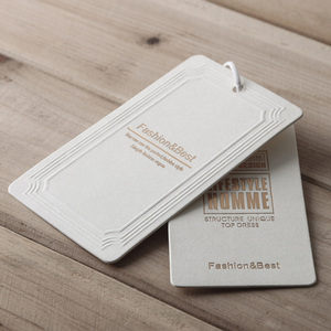 Etiqueta colgante ecológica, etiqueta de accesorios de ropa de papel reciclado de lujo, etiquetas colgantes de cuerda de ropa personalizadas - Product Image 3