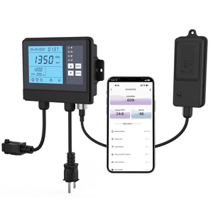 Controlador de CO2 con pantalla de temperatura y humedad con función de relé Cable de sensor NDIR, controlador de CO2 WiFi para invernadero - Product Image 1