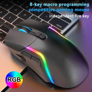 Spiel Wired Mouse Gamer Chicken Macro Programmierung Bunte RGB Competitive Computer Gamer Mouse Makro Shooting Game Mouse - Product Image 6