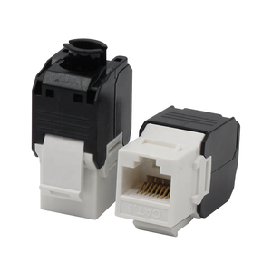 OEM放大器型RJ45 Cat6 180度UTP非屏蔽模块化梯形插孔，用于网络FTP连接器和接线板模块 - Product Image 1