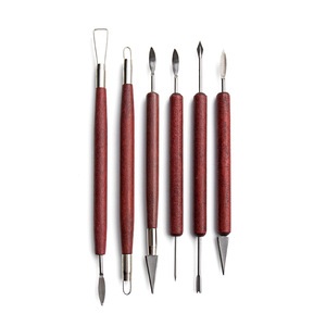 6pcs Set of <strong>Clay</strong> Tool with Red Handle - Product Image 4