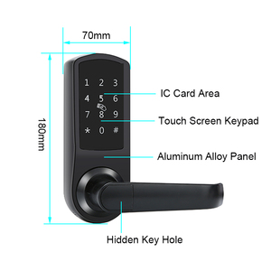 APP-Tastatur codes chl üssel mit mehreren Eingängen RDID-Kartens ysteme Smart Home-Geräte Smart Door Lock Keyless Deadbolt Lock - Product Image 6