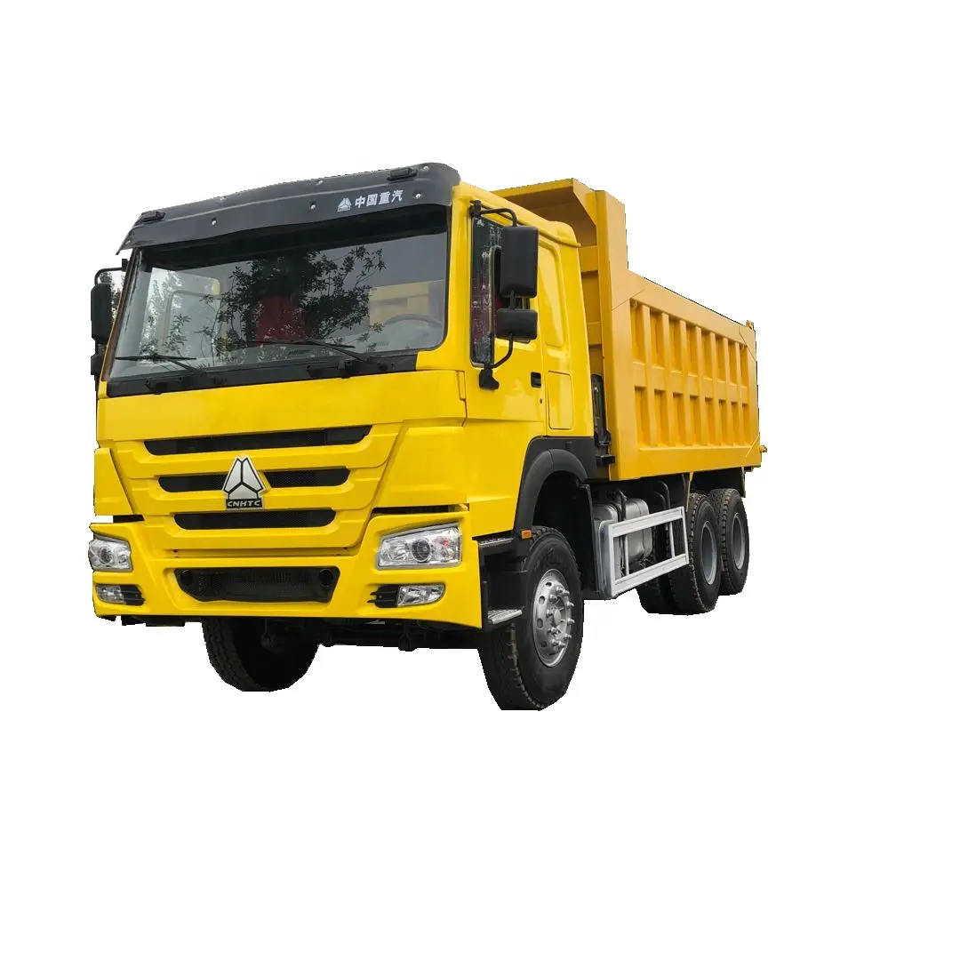 Sinotruck howo — camion à benne à filtre électrique, camion de descente avec conduite à gauche, 6x4, 18 cube, 10 roues, 371/375 chevaux