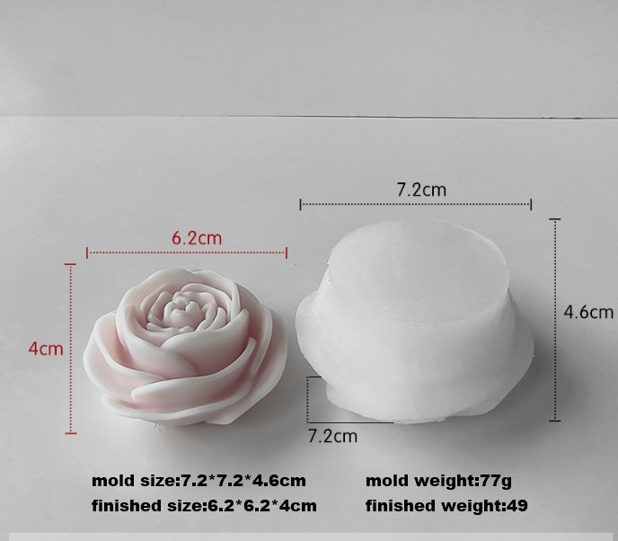 Moule à fleurs de pivoine J-5060 blanc