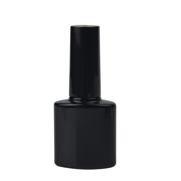 Black 8ml nail polish bottle