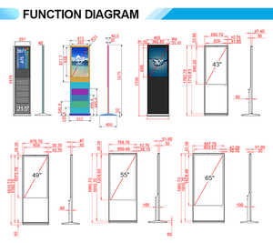Computadoras todo en uno Pantalla táctil de 32 pulgadas Soporte para folleto de Android Cámara de señalización digital Kiosco - Product Image 6