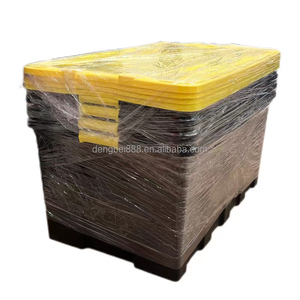 DB SL60重厚収納スタックネスト回転式トートビンプラスチック製蓋なし60L長方形固体壁大型ボックス - Product Image 6