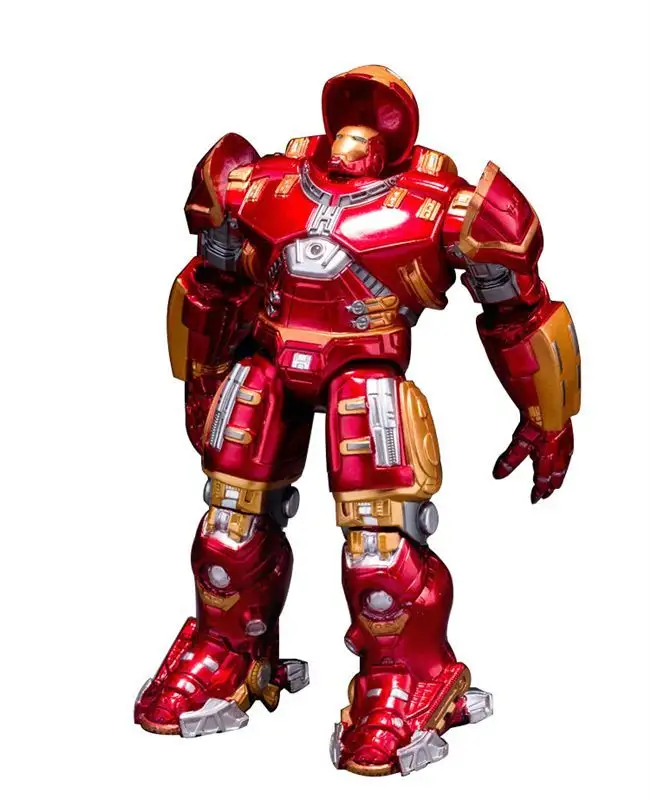 Fabbrica personalizzata Iron Hulkbuster Armor Man giunti bambole mobili Mark con luce a LED in PVC Action Figure Toy