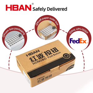 Caixa de Botão de Parada de Emergência à Prova d'Água HBAN com Sinal Vermelho e Botão de Pressão Tipo Cogumelo - Product Image 3