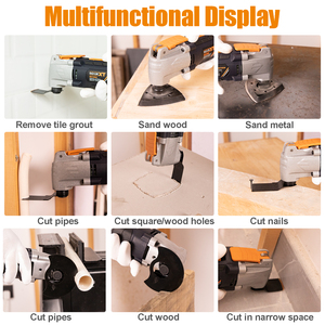 MAXXT Multiherramienta Oscilante, Sierra Oscilante con 6 Velocidades Variables 3 Ángulo de Oscilación Construcción de Liberación Rápida - Product Image 6