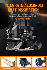 CarLightZ DF3 200W H4 <strong>Led</strong> Headlight 6000K Foco <strong>Led</strong> H7 <strong>Led</strong> Canbus Bombillos H8 17200Lm 9005 Hb3 9006 Hb4 9012 Hir2 <strong>Led</strong> Bulbs - Product Image 4
