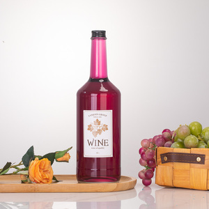 1000毫升1升酒瓶玻璃透明瓶平底葡萄酒香槟带盖空瓶 - Product Image 2