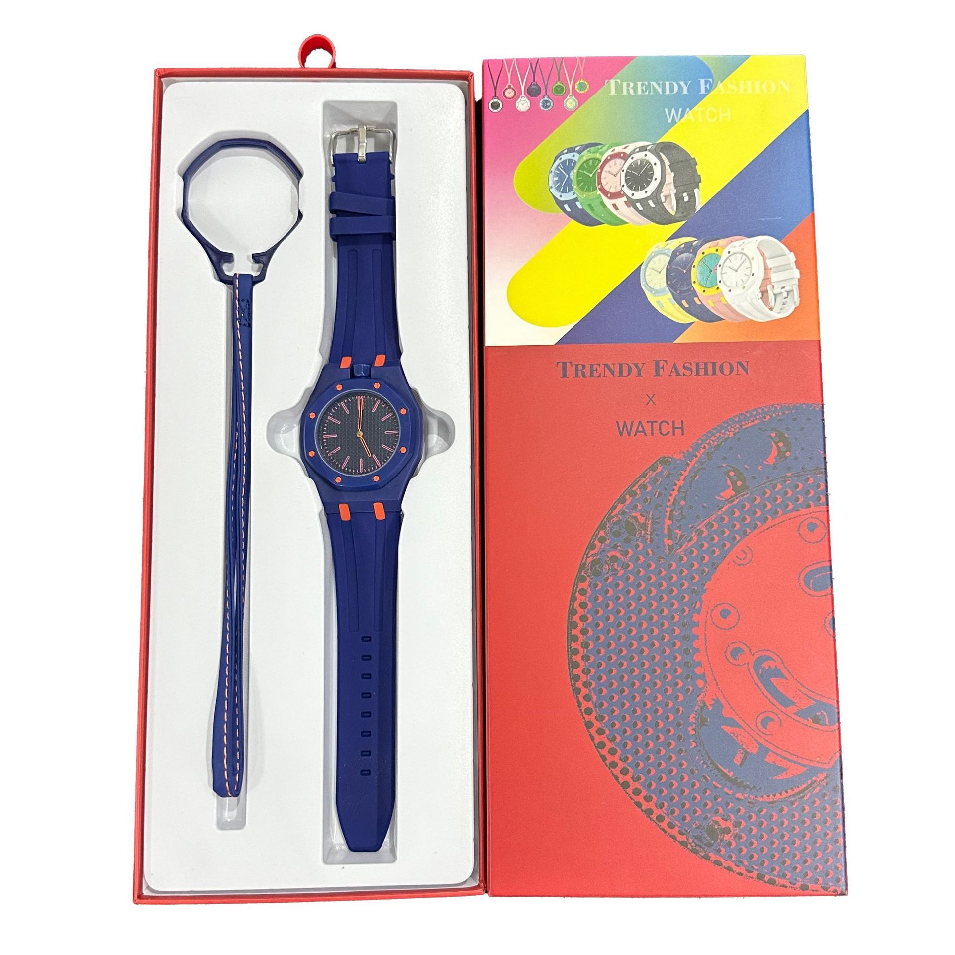 Silicone three-piece set-dark blue-box included