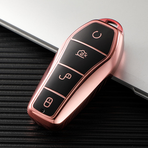 BYD Qin Plusdmi Atto 3 Han EVドルフィン新品ソフトTPUカーキーケース4ボタンリモコン保護カバー耐久性のあるアクセサリー - Product Image 5