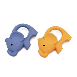 Bán Buôn Đồ Chơi Gặm Nướu Bằng Cao Su Tự Nhiên Cảm Giác Thân Thiện Với Môi Trường Vòng Gặm Nướu Cho Bé Hình Con Voi - Product Image 1