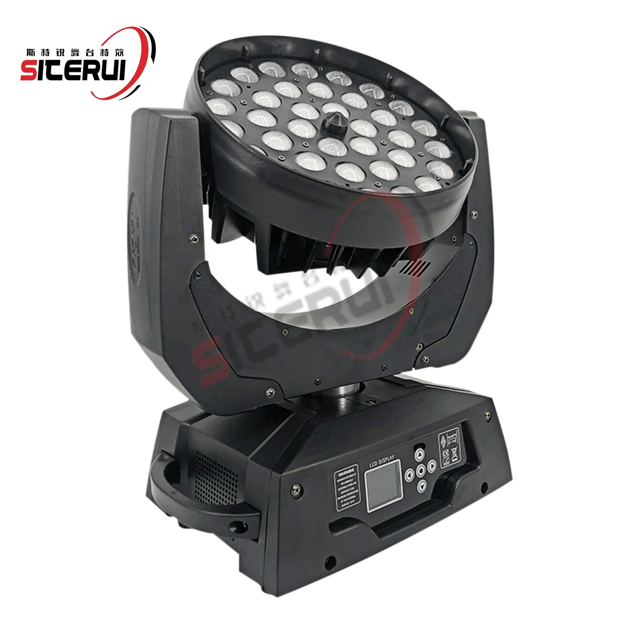 Vendita calda RGBW 36 pezzi zoom LED shake head light luce colorata speciale testa mobile per spettacolo teatrale