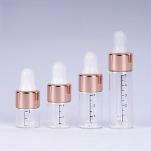 サンプルバイアルミニ1ml 2ml 3ml 5mlエッセンシャルオイルフロストグラスドロッパーアロマ液体ドロップピットボトル香水 - Product Image 4