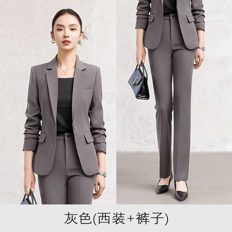 gray suit pants