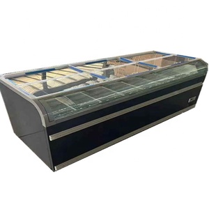 Chest Freezer Glass on Top <strong>Aht</strong> Curved Freezer Island Freezer Fridge <strong>for</strong> <strong>Sale</strong> with Colorful Led - Product Image 1