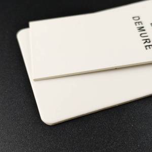 Tùy Chỉnh Treo Thẻ mở rộng thẻ tóc hangtags in logo màu đen quần áo <span class=keywords><strong>Swing</strong></span> <span class=keywords><strong>Tag</strong></span> cho đồ chơi quần áo may mặc - Product Image 4