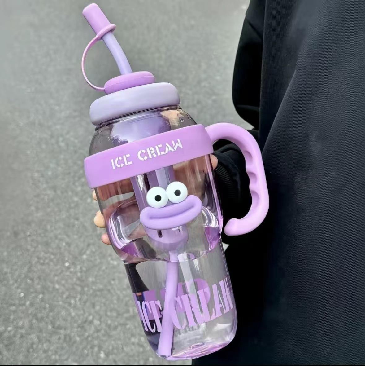 Patch violet + grande bouche rouge