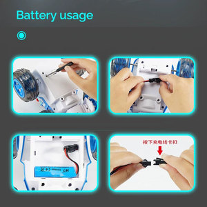電気光効果ローリングスタントパズルRCカー教育玩具男の子 & 女の子向け - Product Image 5