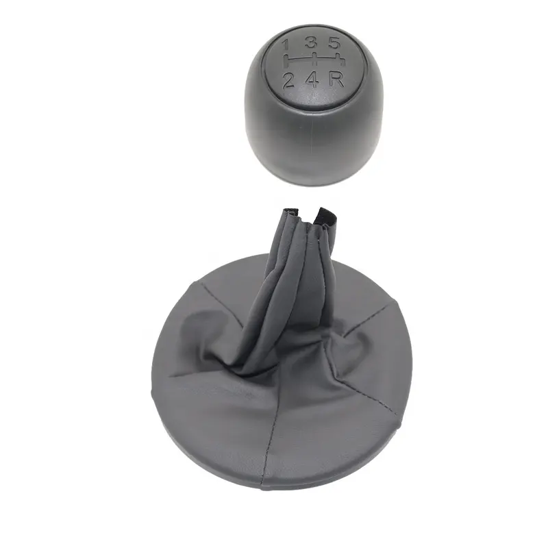 Grey Car New design gear shift knob boot cover for FIAT PANDA 2003 2004 2005 2006 2007 2008 - 2012 with low price MT