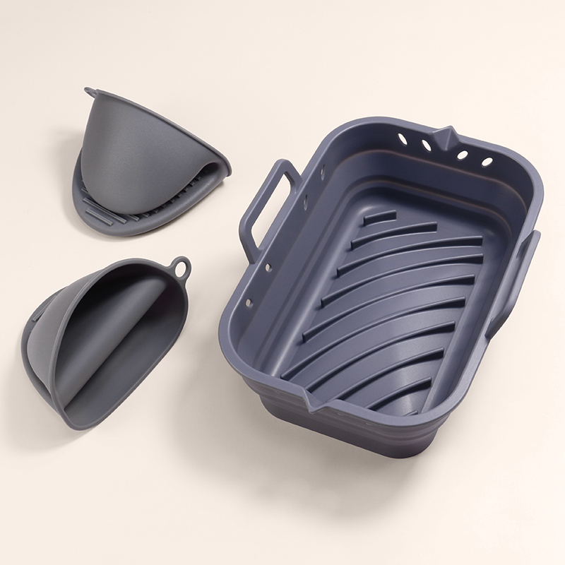 Grey with Oven mitts