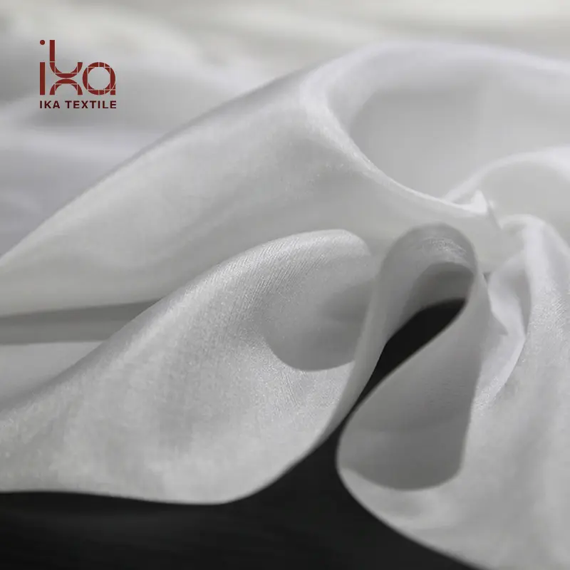 Pongee tecido de seda pura para lenço, leve, 6mm