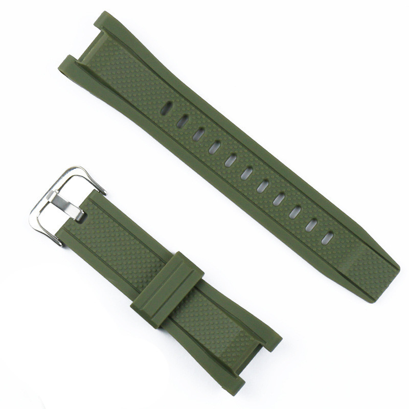 Boucle verte et argentée