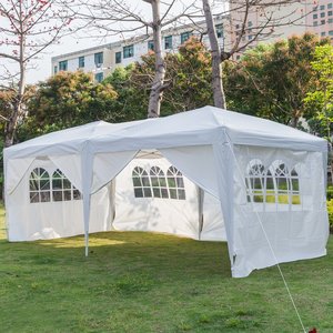 卸売10フィート × 20フィート防水屋外レンタルイベントカスタマイズサイズPEプラスチックパーティーテント