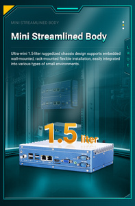 LH10-WIPC Fanless Embedded Box Computer I5 7th Gen 8g RAM 128g SSD Edge Computing industriale Mini PC per l'automazione industriale - Product Image 6
