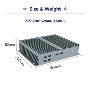 XT Industrial Mini Pc <strong>Thin</strong> <strong>Client</strong> IPC6000 With Processor Core Intel Bay Trail J1900 RJ45 LAN 4*COM RS232 VGA HD_MI MINI <strong>Computer</strong> - Product Image 4