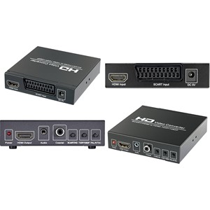 SpeaKa Professional AV Converter SP-HD/SC-01 [<strong>SCART</strong> - <strong>HDMI</strong>, Jack, RCA Digital] 1920 x 1080 pixels (940910028912)