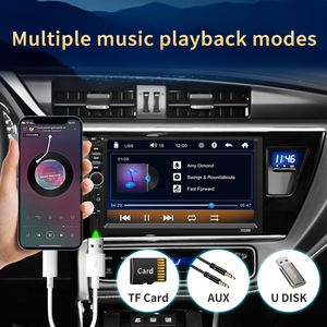 Araba multimedya MP5 7 inç tam ekran dokunmatik radyo uzaktan kumanda Bluetooth USB FM oynatma Stereo çalar kablolu telefon bağlantı BT TF - Product Image 3