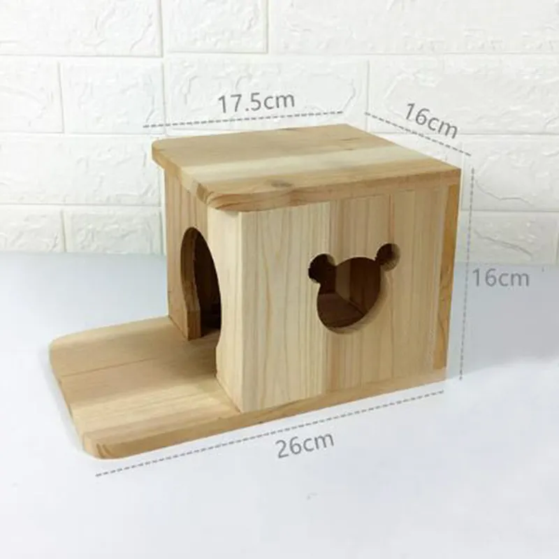 Di legno su ordinazione gabbia del criceto casa Hedgehog casa e guinea pig capanna rifugio piccolo gabbie animali