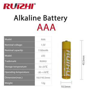 Tiểu không có thể sạc lại pin LR03 AM4 780mAh 1000mAh Alkaline AAA pin 1.5V cho đồng hồ máy ảnh điều khiển từ xa - Product Image 2