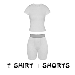Ensemble t-shirt-gris
