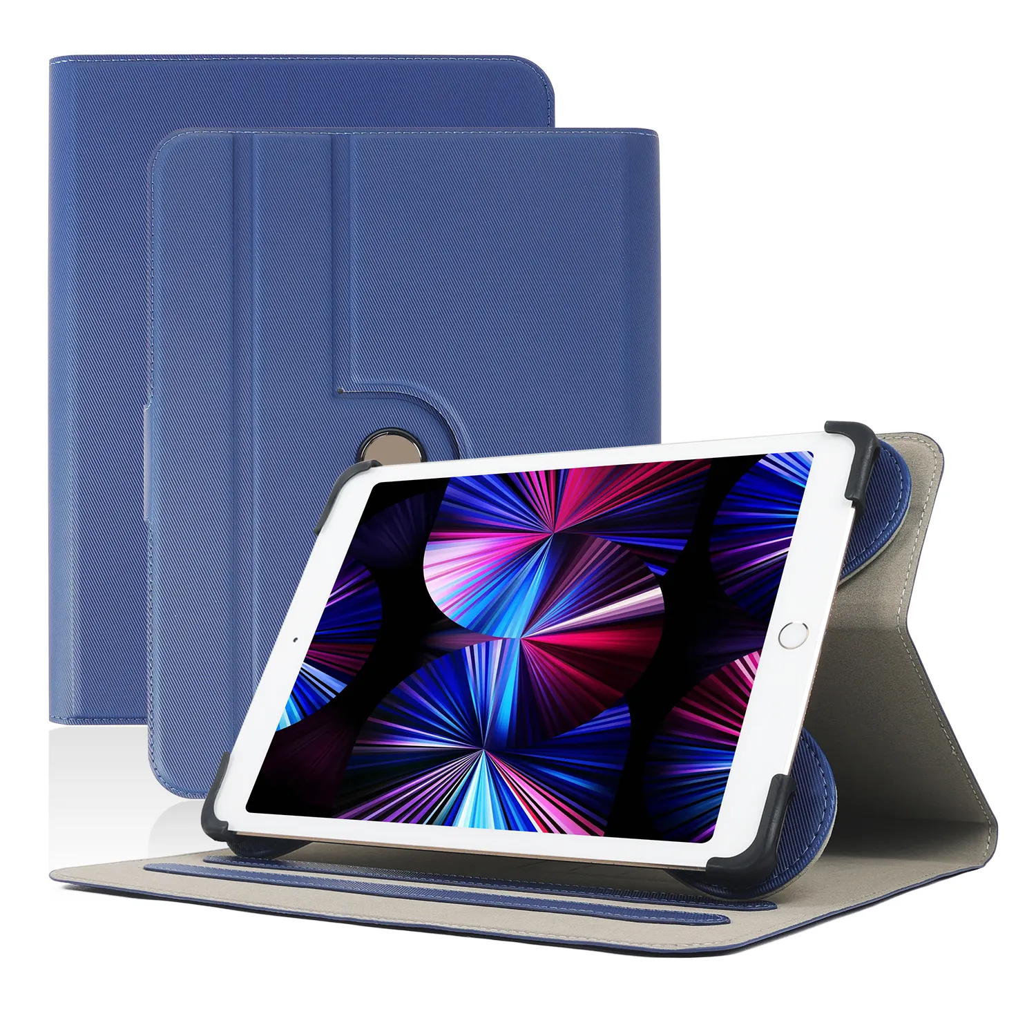 Universelle rotierende Ständer halter Tablet Cover Hülle für iPad, Kinder Tablet Flip Cover iPad Hüllen Leder für Kinder Cover Hülle