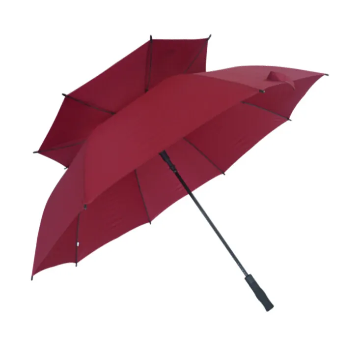 Paraguas a prueba de viento, paraguas publicitario multicolor, paraguas de golf de doble capa