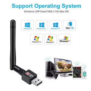 迷你USB无线适配器150Mbps WIFI接收器无线802.IIN带天线USB 2.0网卡WiFi接收器 - Product Image 2