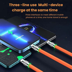 2024 BHD Best Promotion Multiple Universal 3in1 <strong>Charger</strong> <strong>One</strong> USB Multi 3 in 1 Charging Data USB Cable for Phone Micro USB Type C - Product Image 4