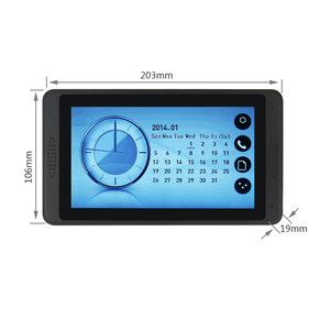 Grabación de video HD Fotografía Sistema de timbre de intercomunicación visual con cable con control de acceso al hogar Pantalla táctil Teléfono de puerta de seguridad - Product Image 3