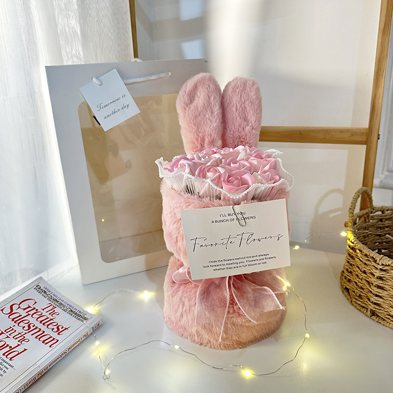 11 rabbit-ear pink ones with light