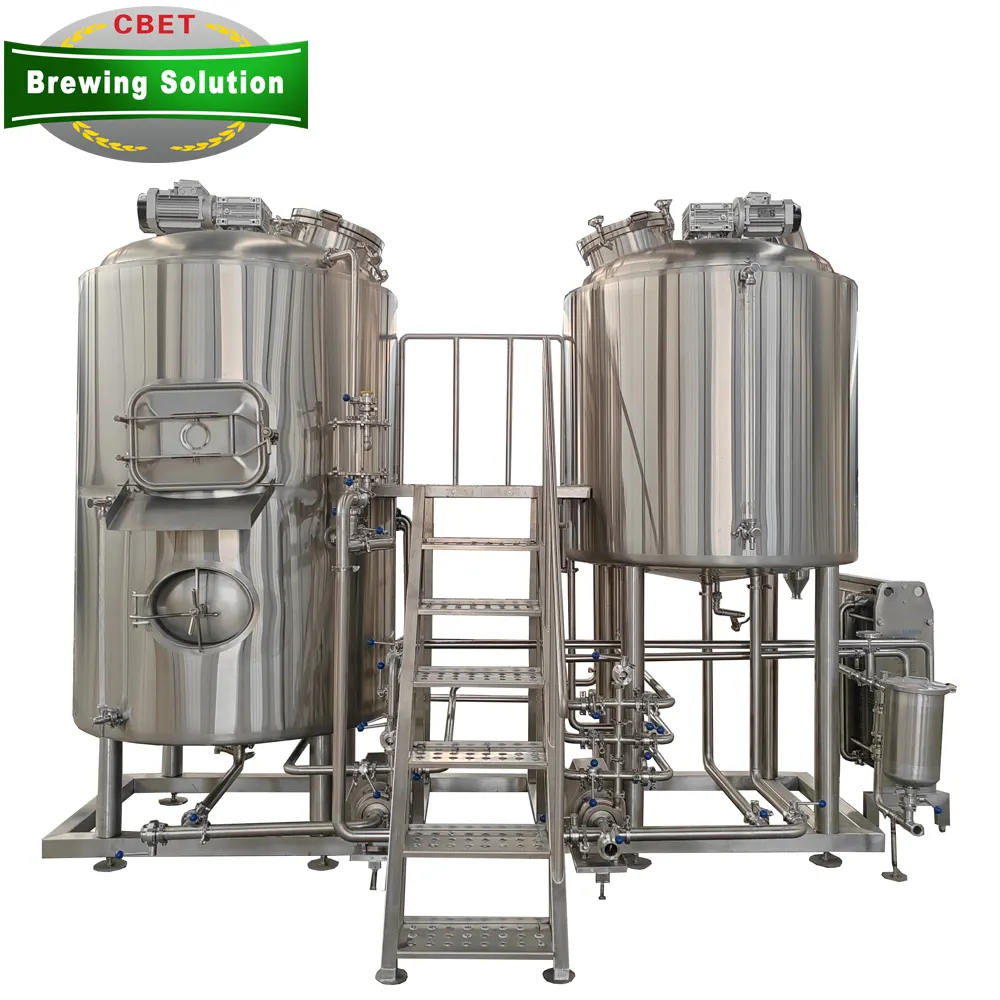معدات تجارية لتحضير البيرة ماكينة تحضير مشروبات صغيرة 200 لتر 300 لتر 500 لتر 1000 لتر لكل دفعة مخروطية التخمير للبيع